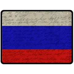 Vintage flag - Russia Fleece Blanket (Large) 