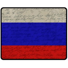 Vintage flag - Russia Fleece Blanket (Medium) 