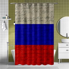 Vintage flag - Russia Shower Curtain 48  x 72  (Small) 