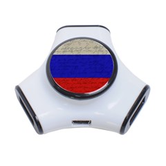 Vintage Flag - Russia 3-port Usb Hub by ValentinaDesign