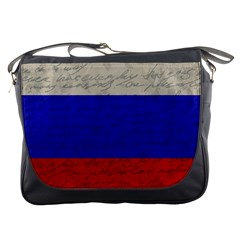 Vintage Flag - Russia Messenger Bags by ValentinaDesign