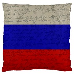 Vintage flag - Russia Large Cushion Case (Two Sides)