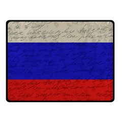 Vintage flag - Russia Double Sided Fleece Blanket (Small) 