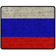 Vintage flag - Russia Double Sided Fleece Blanket (Medium) 