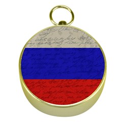 Vintage flag - Russia Gold Compasses