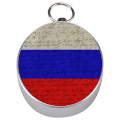 Vintage flag - Russia Silver Compasses