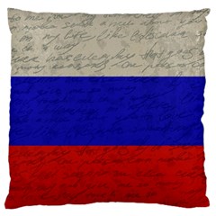 Vintage Flag - Russia Large Flano Cushion Case (two Sides) by ValentinaDesign