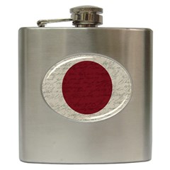 Vintage Flag - Japan Hip Flask (6 Oz) by ValentinaDesign