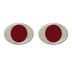 Vintage Flag - Japan Cufflinks (oval) by ValentinaDesign