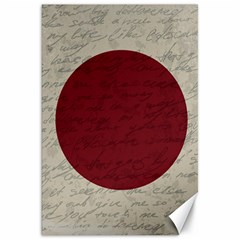 Vintage Flag - Japan Canvas 20  X 30   by ValentinaDesign