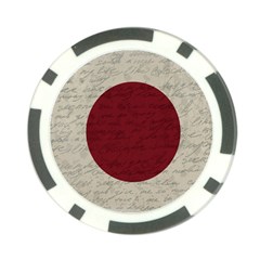 Vintage Flag - Japan Poker Chip Card Guard (10 Pack) by ValentinaDesign