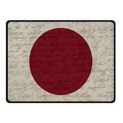 Vintage Flag - Japan Double Sided Fleece Blanket (small)  by ValentinaDesign