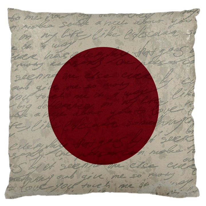 Vintage flag - Japan Large Flano Cushion Case (Two Sides)