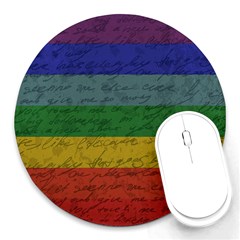 Vintage Flag - Pride Round Mousepads by ValentinaDesign