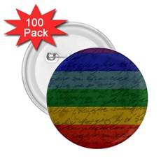 Vintage Flag - Pride 2 25  Buttons (100 Pack)  by ValentinaDesign