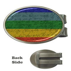 Vintage Flag - Pride Money Clips (oval)  by ValentinaDesign