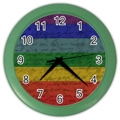 Vintage Flag - Pride Color Wall Clocks by ValentinaDesign