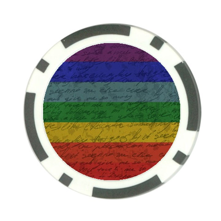 Vintage flag - Pride Poker Chip Card Guard