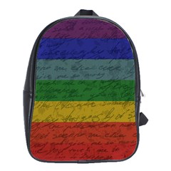 Vintage Flag - Pride School Bags(large)  by ValentinaDesign