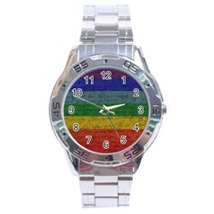 Vintage Flag - Pride Stainless Steel Analogue Watch by ValentinaDesign