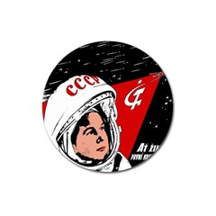 Valentina Tereshkova Magnet 3  (round) by Valentinaart