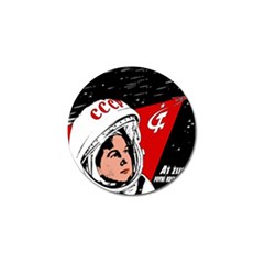 Valentina Tereshkova Golf Ball Marker by Valentinaart