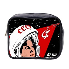 Valentina Tereshkova Mini Toiletries Bag 2-side by Valentinaart