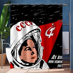 Valentina Tereshkova Shower Curtain 60  X 72  (medium)  by Valentinaart