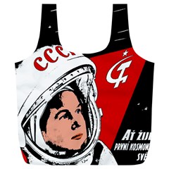 Valentina Tereshkova Full Print Recycle Bags (l)  by Valentinaart