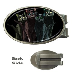 Cats Money Clips (oval)  by Valentinaart