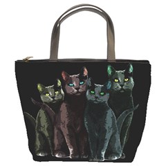 Cats Bucket Bags by Valentinaart