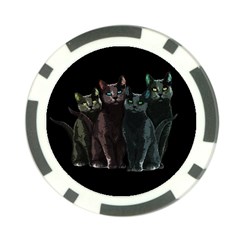 Cats Poker Chip Card Guard (10 Pack) by Valentinaart