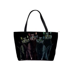 Cats Shoulder Handbags by Valentinaart