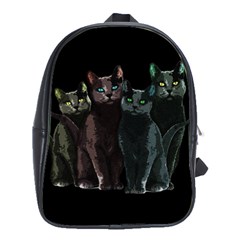 Cats School Bags(large)  by Valentinaart