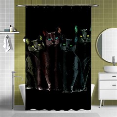 Cats Shower Curtain 48  X 72  (small)  by Valentinaart