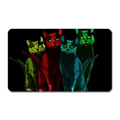 Cats Magnet (rectangular) by Valentinaart