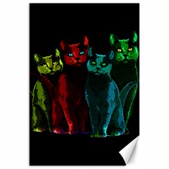 Cats Canvas 20  X 30   by Valentinaart