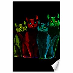 Cats Canvas 24  X 36 