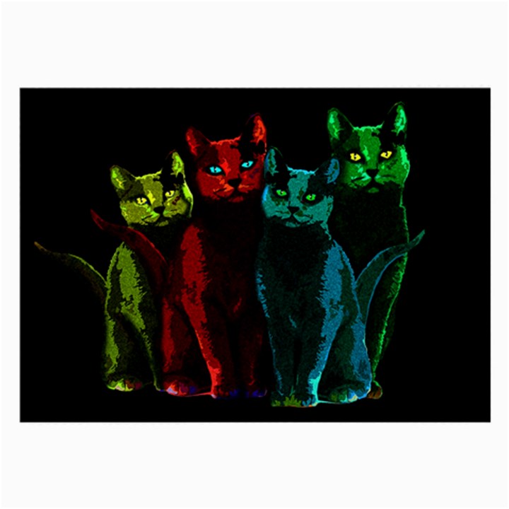 Cats Large Glasses Cloth