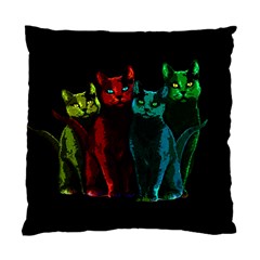 Cats Standard Cushion Case (one Side) by Valentinaart