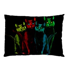 Cats Pillow Case (two Sides) by Valentinaart