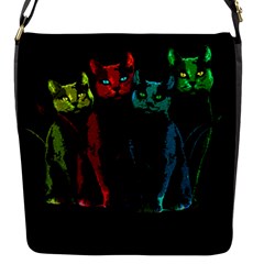 Cats Flap Messenger Bag (s) by Valentinaart