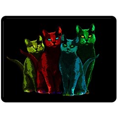 Cats Double Sided Fleece Blanket (large) 