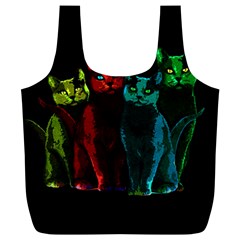 Cats Full Print Recycle Bags (l)  by Valentinaart