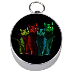 Cats Silver Compasses by Valentinaart