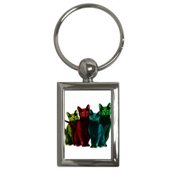 Cats Key Chains (rectangle)  by Valentinaart