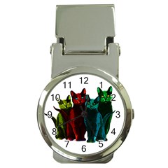 Cats Money Clip Watches by Valentinaart