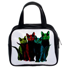 Cats Classic Handbags (2 Sides) by Valentinaart