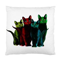 Cats Standard Cushion Case (one Side) by Valentinaart