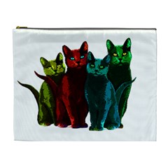 Cats Cosmetic Bag (xl) by Valentinaart